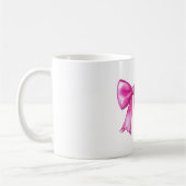 Pink Cowgirl Bow Howdy コーヒーマグカップ (左)