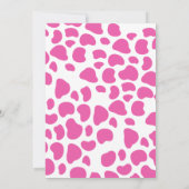 Pink Cowgirl Christmas Party Western Holiday Boots 招待状 (裏面)