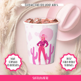 Pink Cowgirl Country Coquette Western Paper cup 紙コップ