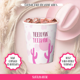 Pink Cowgirl Country Dessert Western Paper cup 紙コップ