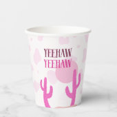Pink Cowgirl Country Dessert Western Paper cup 紙コップ (正面)