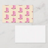 Pink Cowgirl Cowboy Boots Country Texas Ranch ノートカード (正面/裏面)