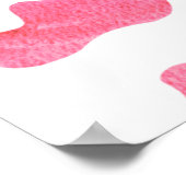 Pink Cowgirl First Birthday Party  ポスター (角)