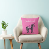 Pink Cowgirl Howdy Horse クッション (椅子)
