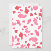 Pink Cowgirl Wild West 1st Rodeo Birthday Party  招待状 (裏面)