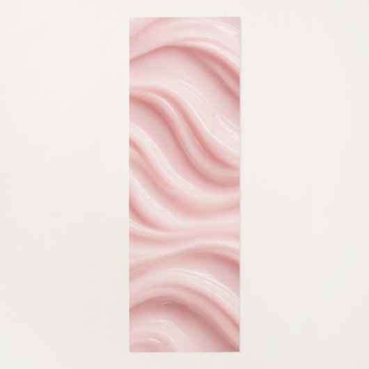 Pink Cream Abstract Design ヨガマット (裏面)