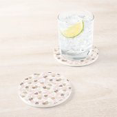 Pink Cream Brown Hearts コースター (側面)