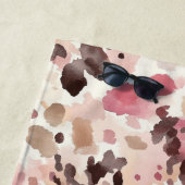 Pink Cream Brown Leopard   ビーチタオル (インサイチュ)