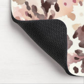 Pink Cream Brown Leopard  マウスパッド (コーナー)