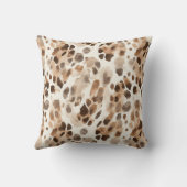 Pink Cream Brown Leopard Christmas クッション (裏面)