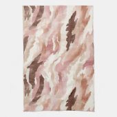 Pink Cream Chocolate Brown キッチンタオル (縦)