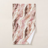 Pink Cream Chocolate Brown バスタオルセット (ハンドタオル)