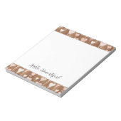 Pink Cream Chocolate Brown Hearts   ノートパッド (回転)