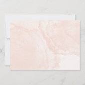 Pink Cream Floral Wedding Save the Date Cards 招待状 (裏面)