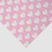 Pink Cream Heart on Stick Birthday 薄葉紙 (詳細)