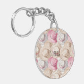 Pink Cream Straw Hats  キーホルダー (正面左)