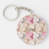 Pink Cream Straw Hats  キーホルダー (正面)