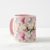 Pink Cream Straw Hats マグカップ (正面左)