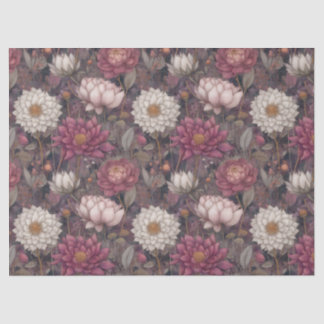 Pink & Cream Vintage Flower Garden Decoupage 薄葉紙