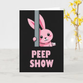 Pink Creature Peep Show Card カード (黄色い花)