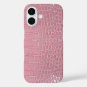 Pink Crocodile Leather Aesthetic Case-Mate iPhoneケース (裏面)