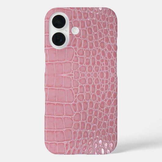 Pink Crocodile Leather Aesthetic Case-Mate iPhoneケース (裏面)