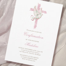pink cross Holy Spirit Confirmation 