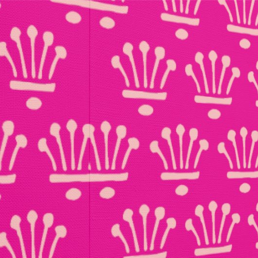 Pink Crowns Hot Pink      壁紙 (縫い目)
