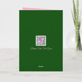 Pink Crystal Christmas Tree  カード (裏面)