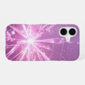 Pink Crystal Explosion Phone Case iPhone 16ケース (裏面横)