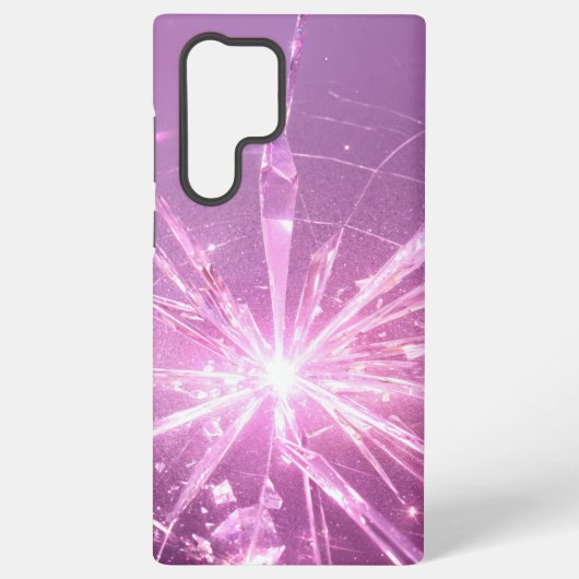 Pink Crystal Explosion Phone Case Samsung Galaxyケース (裏面)