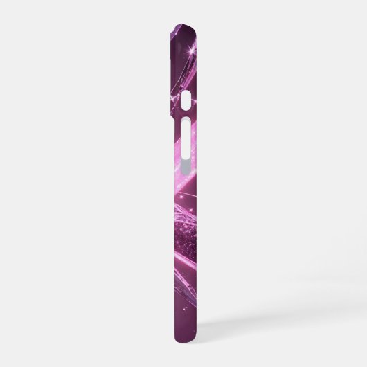 Pink Crystal Radiance Phone Case iPhone 16ケース (左側面)