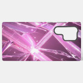Pink Crystal Radiance Phone Case Samsung Galaxyケース (裏面横)