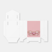 Pink Crystal Teddy Bears with Gem Heart フェイバーボックス (折り畳みなし)