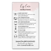 Pink Cup命令のカス気にタマイズ マグネット名刺 (正面縦)