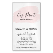 Pink Cup Handmade マグネット名刺 (正面縦)