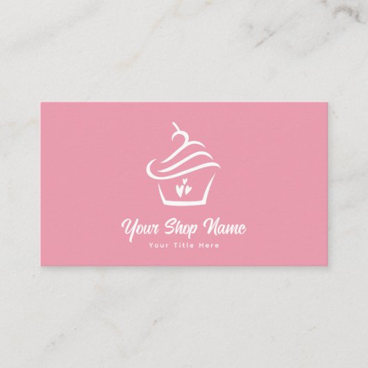 Pink Cupcake Bakery Pastry Chef  名刺 (正面)