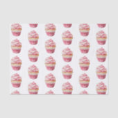 Pink Cupcake Birthday 薄葉紙 (正面)