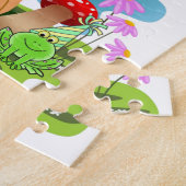 Pink Cupcake Happy Birthday Cupcake Puzzles  ジグソーパズル (側面)