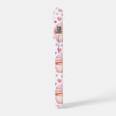 Pink Cupcakes & Hearts iPhone Case Cute Sweet iPhoneケース (左側面)