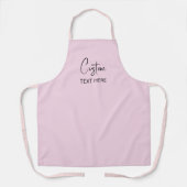 Pink Custom Aprons for Womens Ruffled Personalized エプロン (正面)