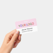 Pink Custom Hard Plastic  with Metal Clip バッジ (手持ち)