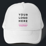 Pink Custom Logo and Text Branded Hat No Minimum キャップ<br><div class="desc">Business Logo eyecatching red Printed Optional Text Promotional Baseball & Trucker Hat Express your unique company style with our customizable logo and text branded hats - no minimum order required. Whether you prefer vibrant hues or classic shades, we offer a wide range of color options for best matching with your...</div>