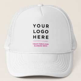 Pink Custom Logo and Text Branded Hat No Minimum キャップ