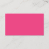 Pink Custom Logo Minimal Modern Vertical 名刺 (裏面)