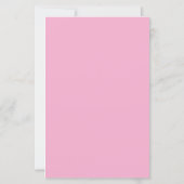 Pink Custom Monogram Stationery Note Card (裏面)