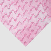 Pink Custom Name Personalized 薄葉紙 (詳細)