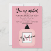 Pink Custom Perfume Exchange Party 招待状 (正面)