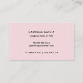 Pink Custom Social Media QR Code Logo 名刺 (裏面)