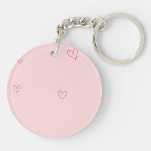 Pink Cute Acrylic Keychain – “She Believed She Cou キーホルダー (裏面)